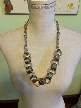 Chunky stainless steel necklace